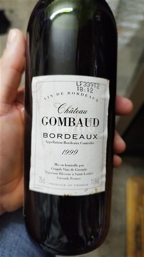 Bordeaux Château Gombaud 1999