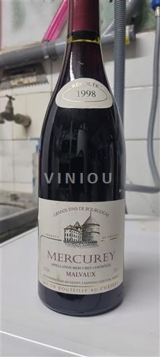 Burgundsko Mercurey Malvaux 1998