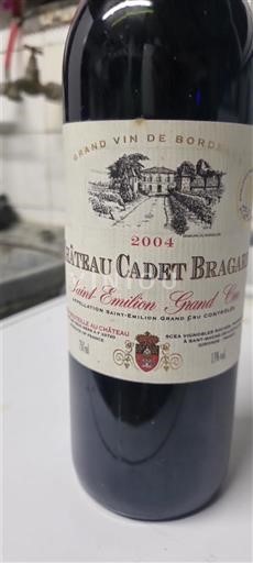 Bordeaux Saint-Émilion Grand Cru Grand Cru Château Cadet Bragard 2004