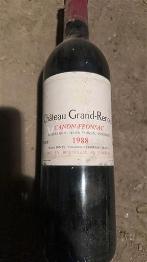 Bordeaux Canon-Fronsac Château Grand-Renouil 1988