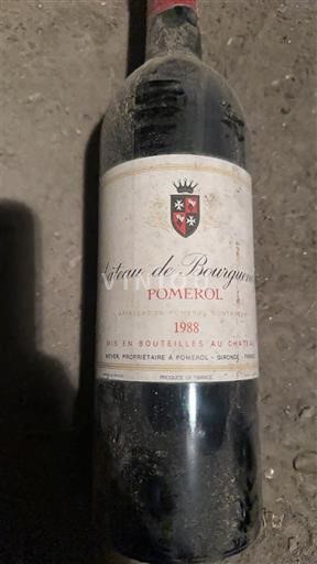 Burdeos Pomerol Château Bourgueneuf 1988