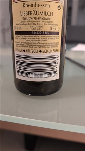 Rheinhessen Määrittelemätön Liebfraumilch 2014