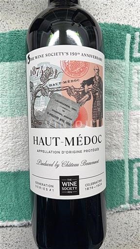 Burdeos Haut-Médoc Château Beaumont The Wine Society 150th Anniversary Generation Series #1 Sin añada