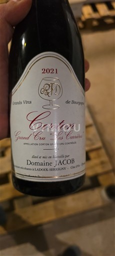 Borgoña Corton Grand Cru Domaine Jacob Les Carrières 2021