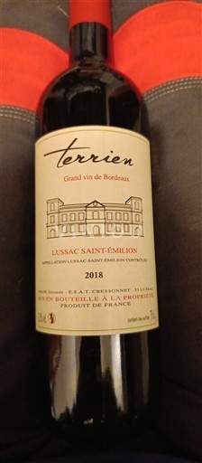 Bordeaux Lussac-Saint-Émilion Terrien 2018