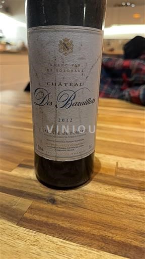 Viinit Rouge sec Château S Baraillots 2012 Ranska Bordeaux Lalande-de-Pomerol AOC