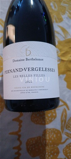 Burgundi Pernand-vergelesses Domaine Berthelemot Les Belles Filles 2022