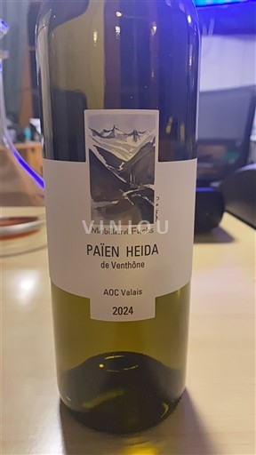 Vinos Blanc demi-sec Païen Heida de Venthône Mabillard-Fuchs 2024 Suiza Valais Heida (Païen) AOC