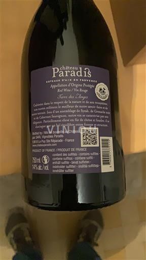 Provansa Coteaux d'Aix-en-Provence Château Paradis Terre des Anges 2019