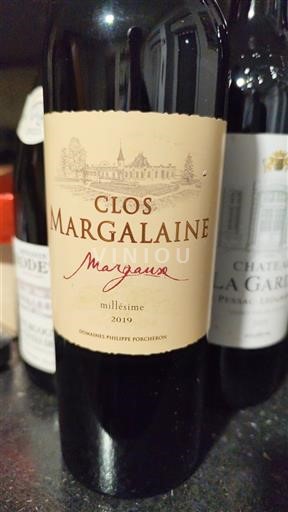 Bordeaux Margaux Clos Margalaine 2019