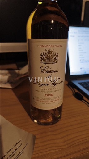 Bordeaux Sauternes Château Rayne Vigneau 2006