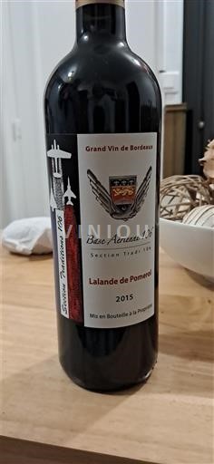 Viinit Rouge sec Section Tradition 106 Base Aérienne 106 2015 Ranska Bordeaux Lalande-de-Pomerol AOC