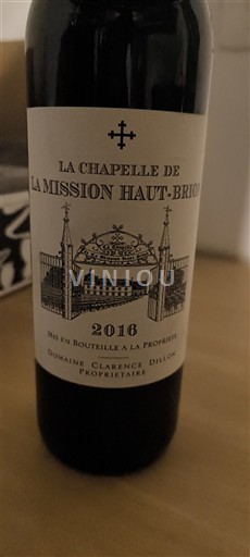 Bordeaux Pessac-Léognan La Mission Haut-Brion La Chapelle de La Mission Haut-Brion 2016
