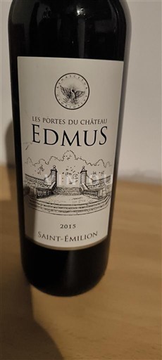 Bordeaux Saint-Émilion Château Les Portes du Château Edmus 2015