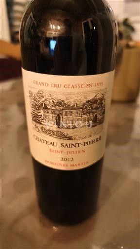Bordeaux Saint-Julien Grand Cru Château Saint-Pierre 2012