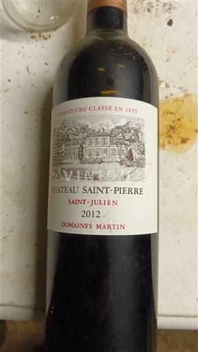 Bordeaux Saint-Julien Grand Cru Château Saint-Pierre 2012