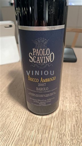 Piemonte Barolosta Paolo Scavino Bricco Ambrogio 2007