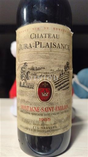 Bordeaux Montagne-saint-émilion Château Jura-Plaisance 1985