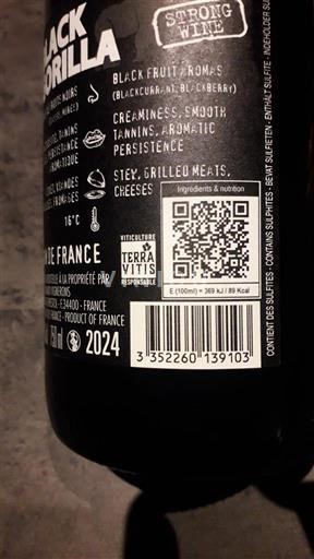 Languedoc-Roussillon Pays d'Oc Les Jamelles Black Gorilla 2024