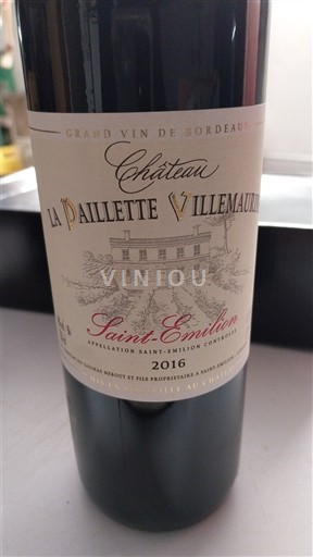 Bordeaux Saint-Émilion Château La Paillette Villemaurine 2016