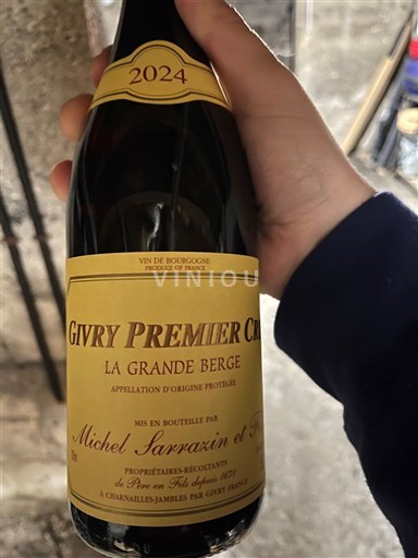 Bourgogne Givry Premier Cru Michel Sarrazin et Fils La Grande Berge 2024