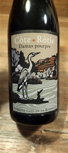 Rhône-dalen Côte-rôtie Domaine Clos de la Bonnette Damas pourpre 2022