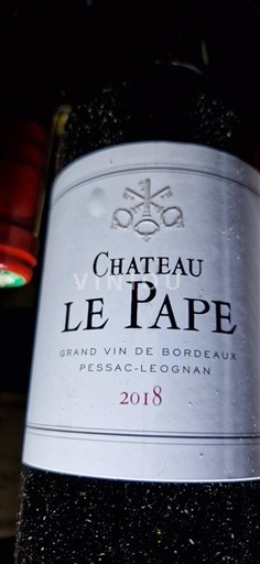 Bordeaux Pessac-Léognan Château Le Pape 2018