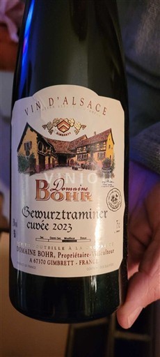 Alsacia Domaine Bohr Gewurztraminer 2023
