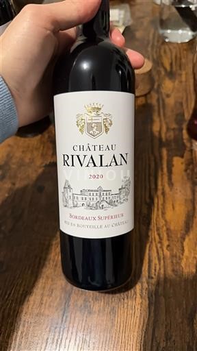 Bordeaux Bordeaux Supérieur Château Rivalan 2020