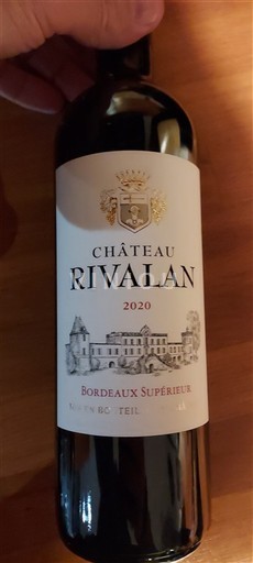 Bordeaux Bordeaux Supérieur Château Rivalan 2020