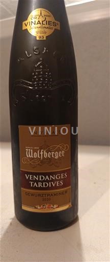 Alsacia Vendanges Tardives Wolfberger 2020