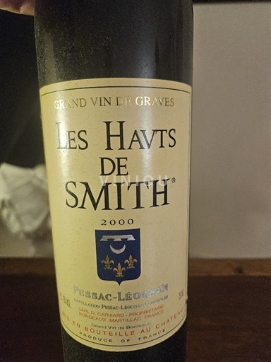 Bordeaux Pessac-Léognan Château Smith Haut Lafitte Les Hauts de Smith 2000