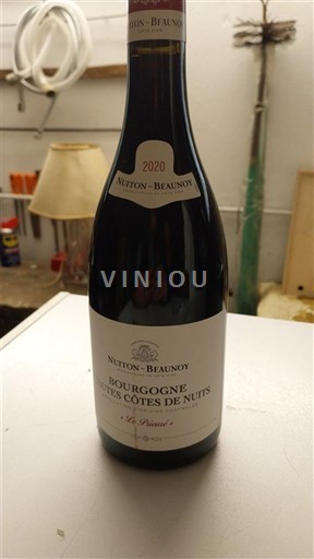 Burgundi Beaunen Ylämaat Nuiton-Beaunoy Le Prieuré 2020
