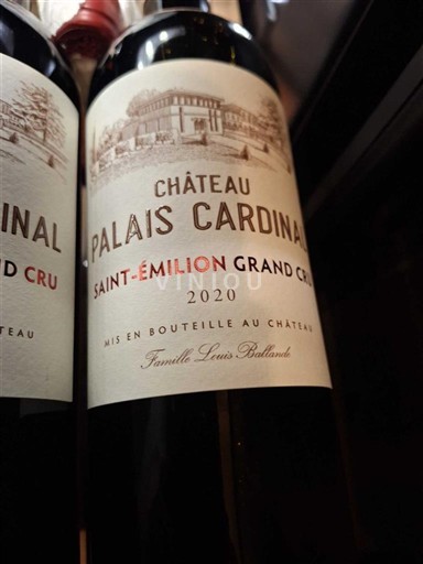 Bordeaux Saint-Émilion Grand Cru Grand Cru Château Palais Cardinal 2020