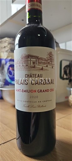 Bordo Сент-Емилион Гранд Кру Grand Cru Château Palais Cardinal 2020