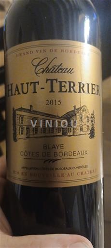 Burdeos Blaye-Côtes de Burdeos Château Haut-Terrier 2015