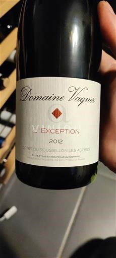 Roussillon Domaine Vaquer L'Exception 2012