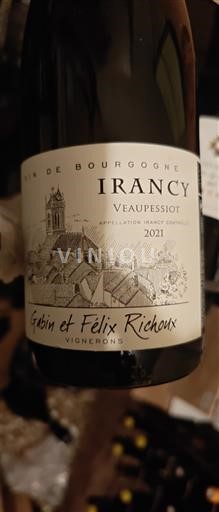 Burgundi Irancy Gabin et Félix Richoux Vaucoupessiot 2021