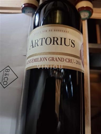 Bordeaux Saint-Émilion Grand Cru Grand Cru Artorius 2016