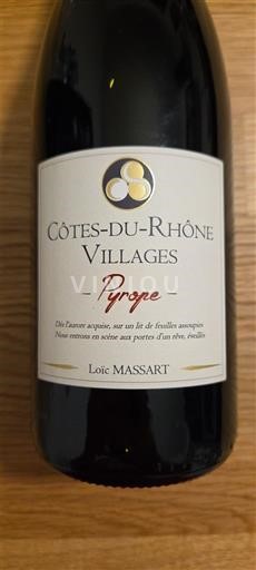 Valle del Ródano Côtes del Ródano Pueblos Loïc Massart Pyrope 2020