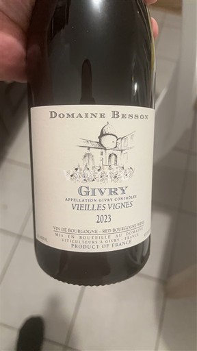 Borgoña Givry Domaine Besson Vieilles Vignes 2023