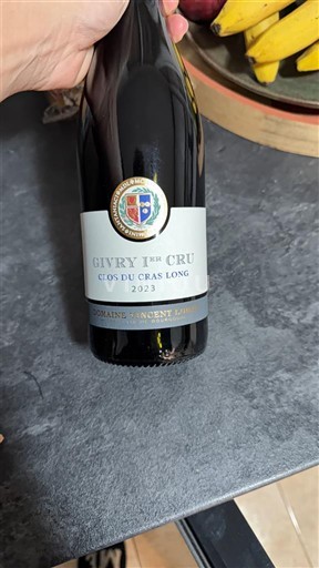 Bourgogne Givry Premier Cru Domaine Vincent Lumpp Clos du Cras Long 2023
