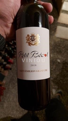 Bordeaux Saint-Émilion Grand Cru Grand Cru Château Beau-Séjour Bécot Petit Bécot 2018