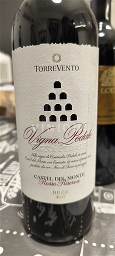 Apulien Castel del Monte Rosso Riserva Torrevento Vigna Pedale 2017