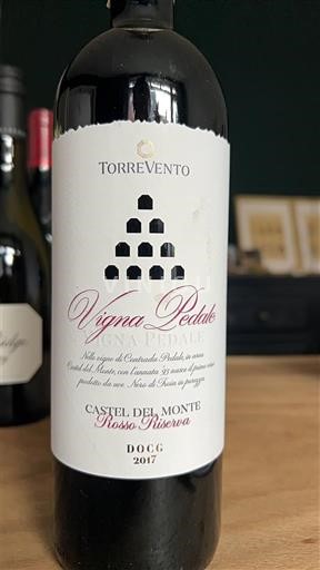 Puglia Castel del Monte Rosso Riserva Torrevento Vigna Pedale 2017