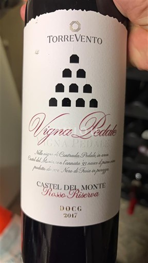 Apulien Castel del Monte Rosso Riserva Torrevento Vigna Pedale 2017