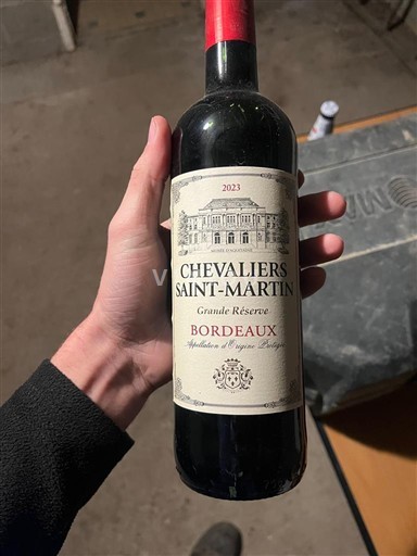 Bordeaux Chevaliers Saint-Martin Grande Réserve 2023