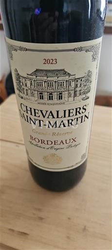 Bordeaux Chevaliers Saint-Martin Grande Réserve 2023