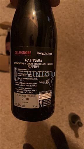 Piemonte Gattinara Delsignore Borgofranco 2018