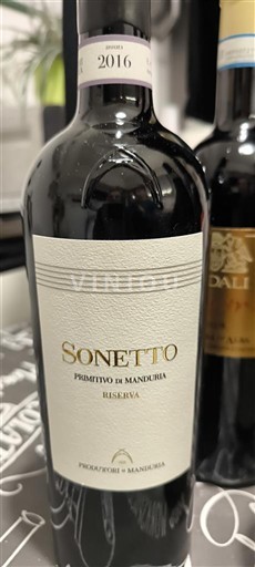 Pouilles Produttori di Manduria Sonetto 2016